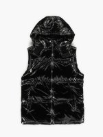 Quilted coated heavy vest