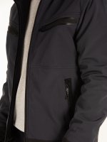 Zimní bunda pánská s odepínatelnou kapucí a kapsami na zip