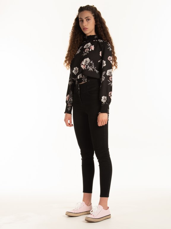 Floral long sleeve blouse