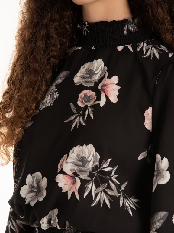 Floral long sleeve blouse