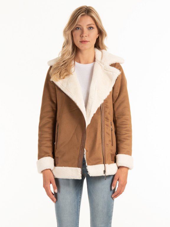 Sherpa lined jacket