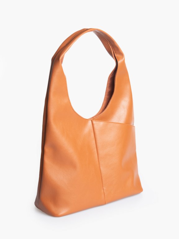 Vegan leather hobo bag