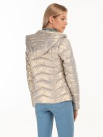 Metallic quilted jacket