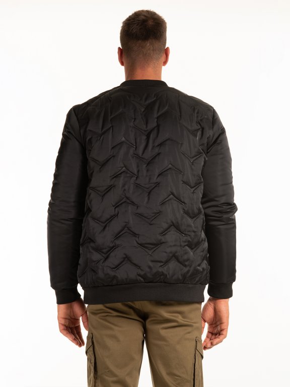 Quilted bomber jacket with padding
