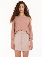 Structured fine knit top