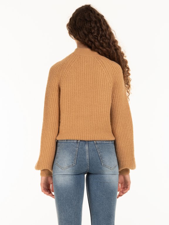 Wide sleeve sweater