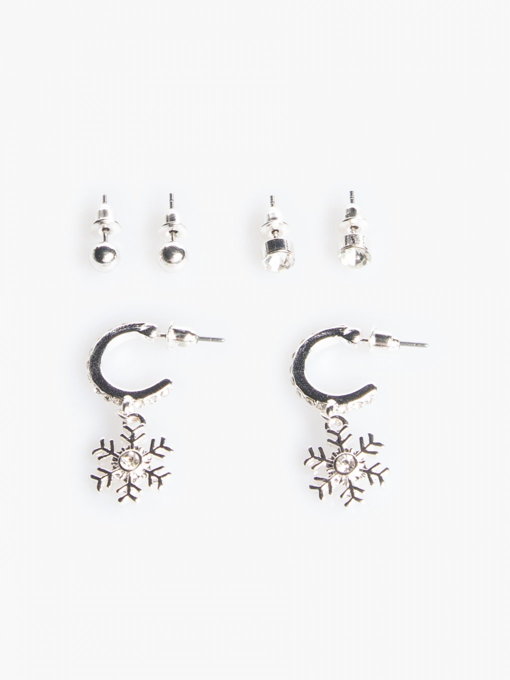 3 pairs of Christmas earrings