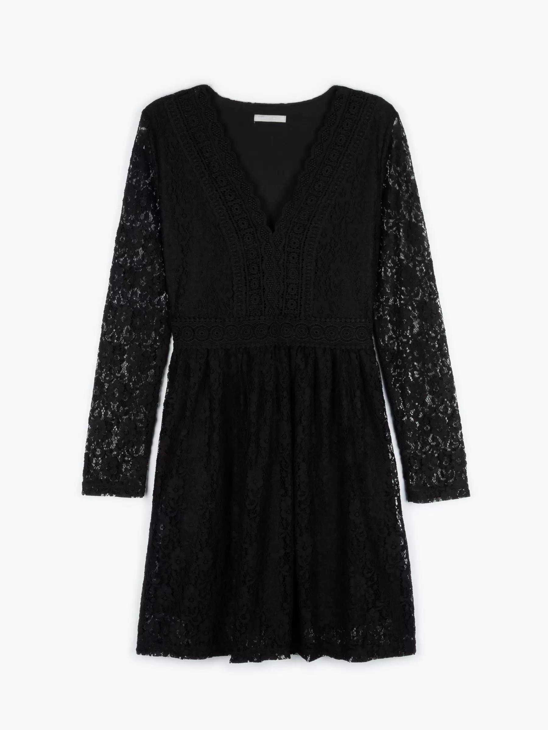 h&m lace v neck dress H&M V-Neck Lace Midi Dress Straps Broderie