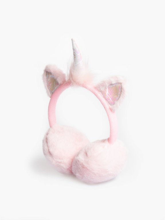 Unicorn faux fur earmuffs
