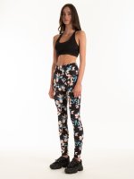 Leggings with floral print