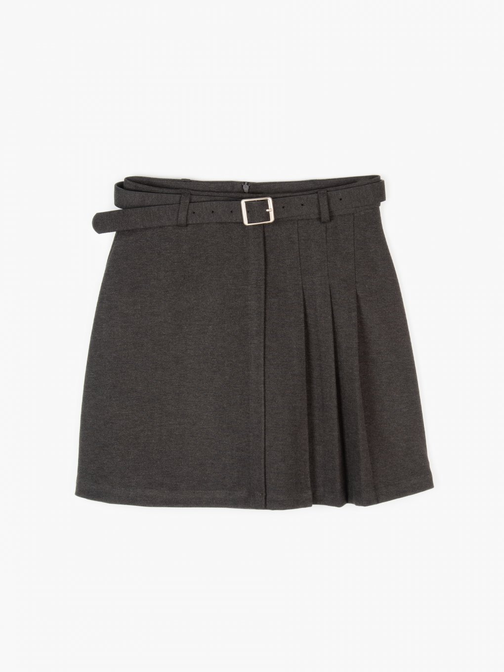 Mini skirt with belt