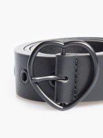 Belt with heart shape buckle