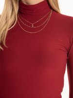 Soft rollneck t-shirt with long sleeve