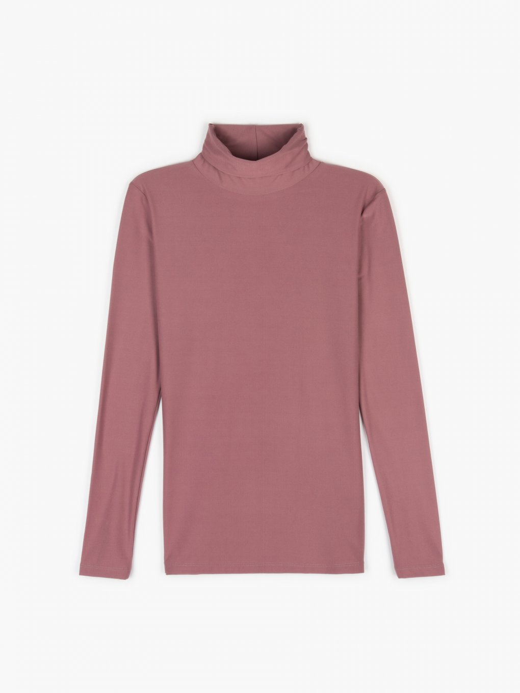 Soft rollneck t-shirt with long sleeve