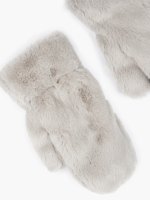 Rękawiczki ze sztucznego futra dla kobiet
