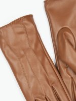 Basic faux leather gloves