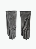 Basic faux leather gloves