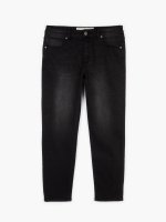 Basic straight slim fit zip fly jeans