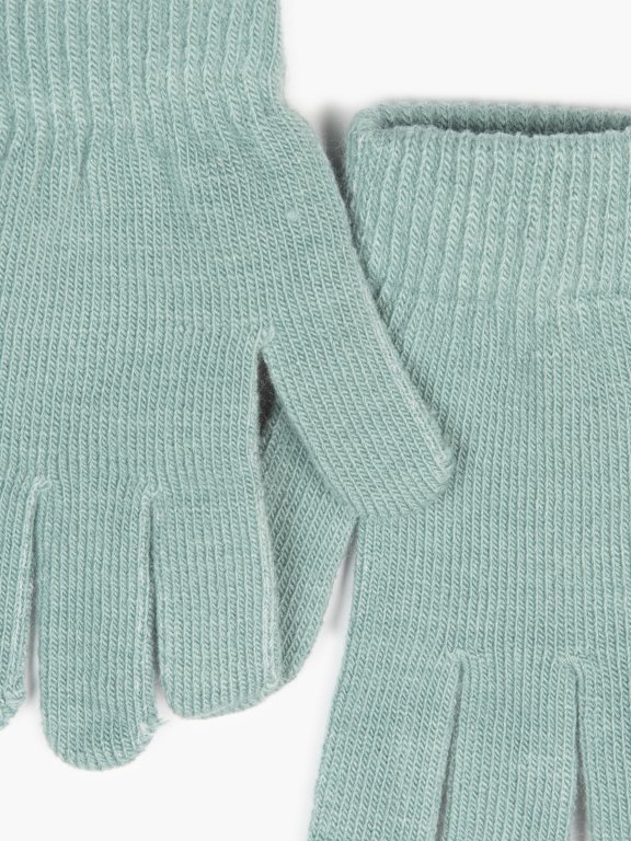 Základní pletené chlapecké basic rukavice