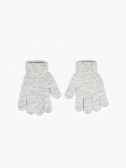 Základní pletené chlapecké basic rukavice