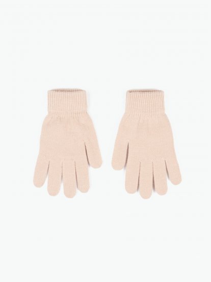 Zakladné pletené dámske basic rukavice