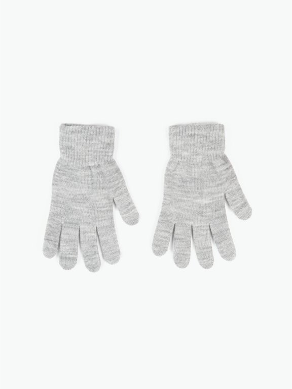 Zakladné pletené dámske basic rukavice