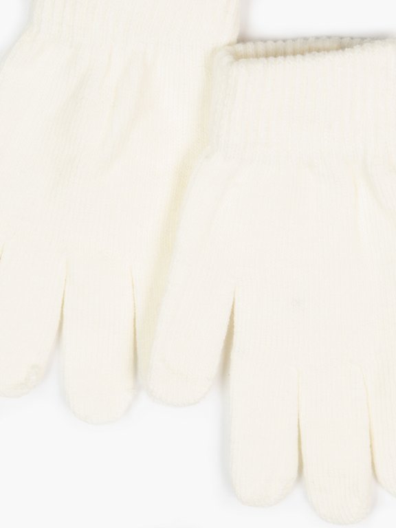 Základní pletené dívčí basic rukavice