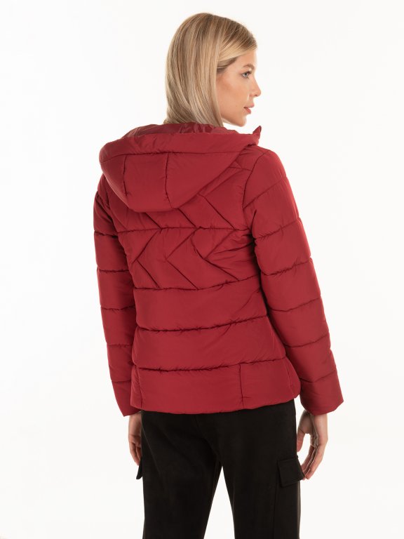 Short quilted  padded jacket