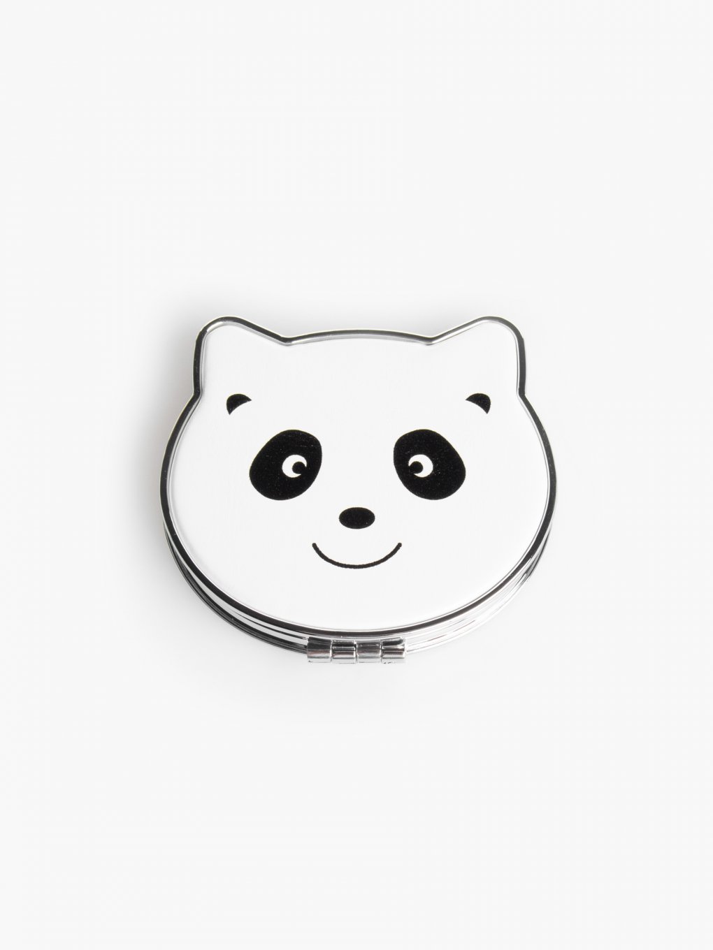 Panda shaped compact mirror