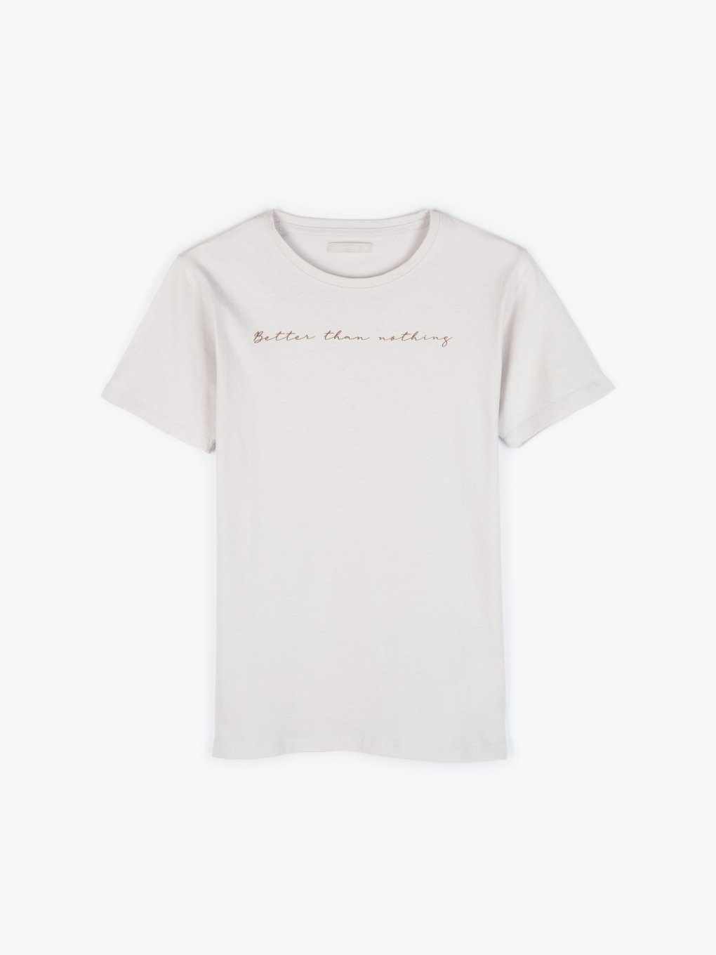 Bavlnené tričko s krátkym rukávom a s nápisom dámske