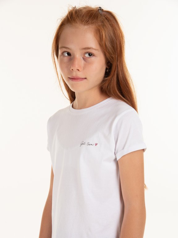 Bavlnené tričko s potlačou dievčenské
