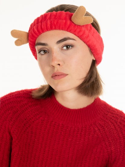 Christmas headdress with horns