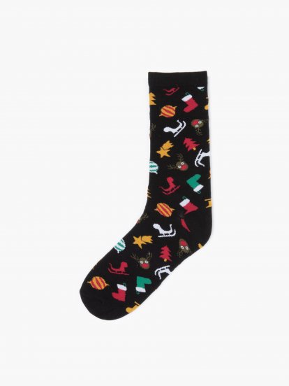 Ponožky s vánočním motivem pánské