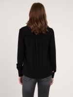 Long sleeve blouse with ruffles