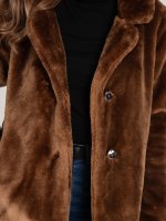 Kabát z umělé kožešiny dámský