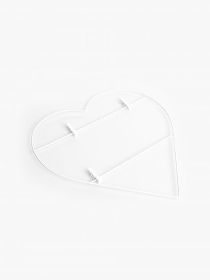Heart shaped photo notice board