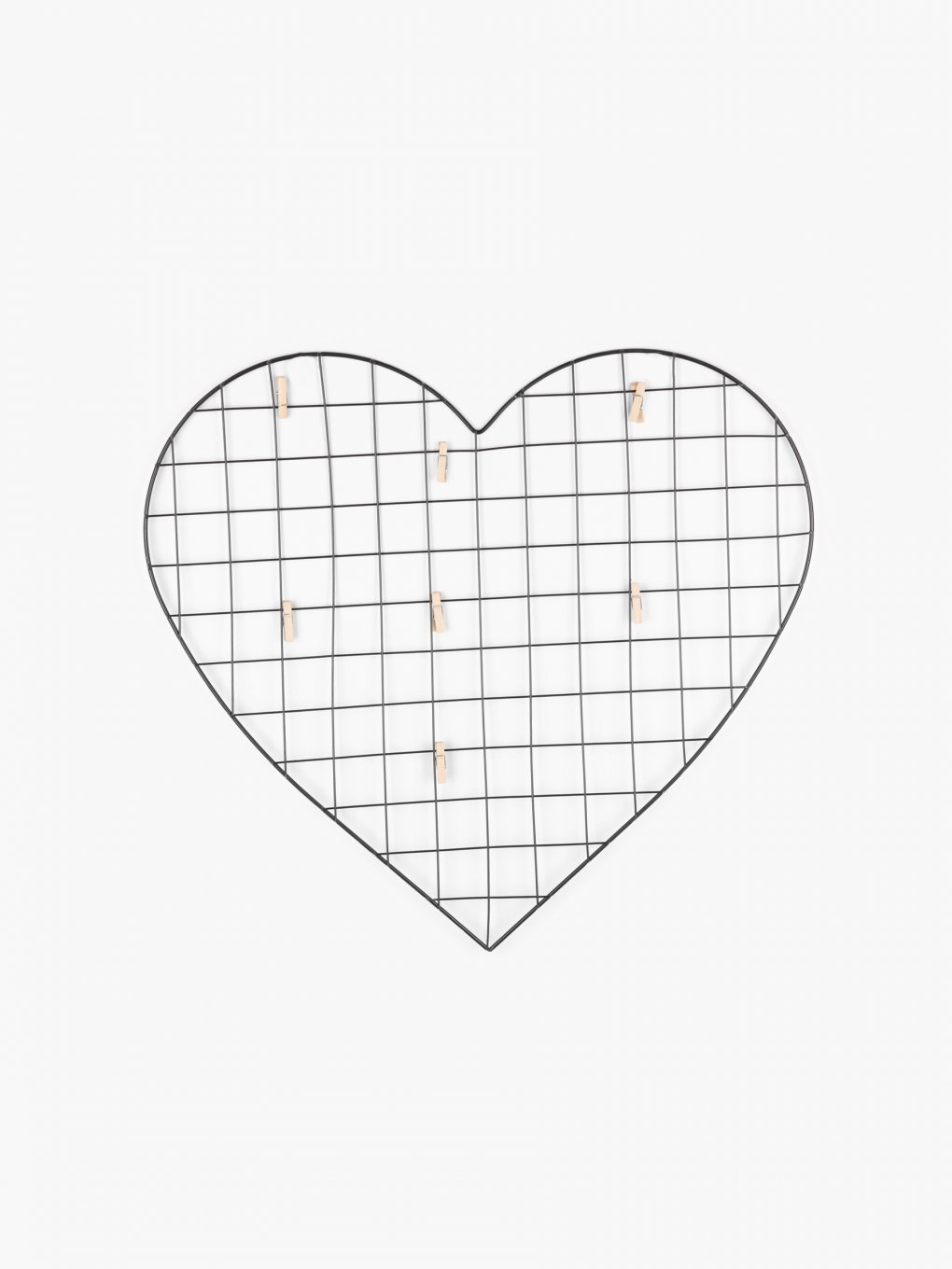 Heart shaped photo notice board