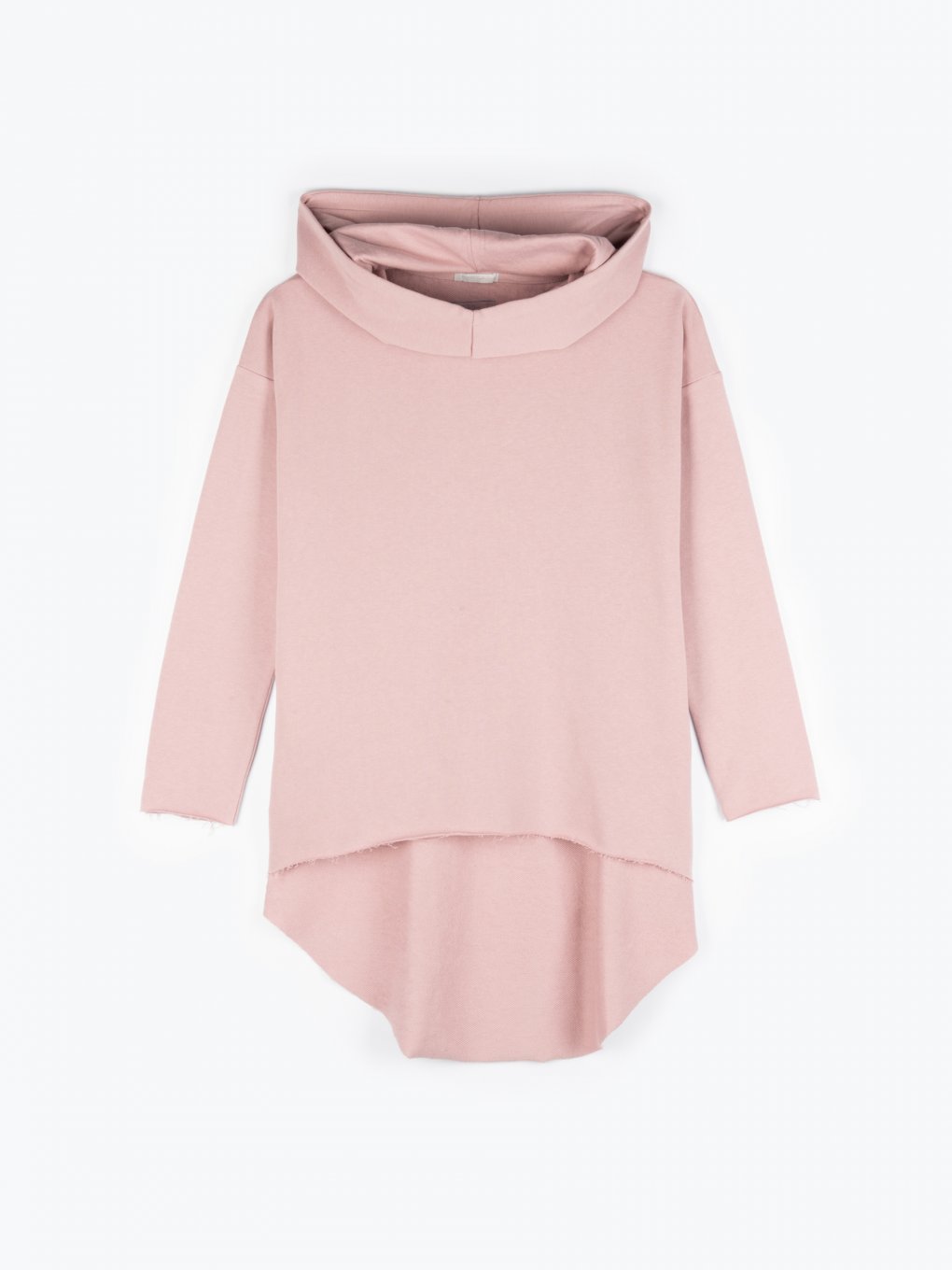 Longline hoodie with pockets