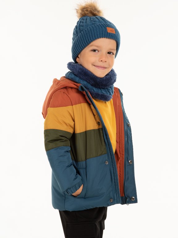 Color block padded jacket