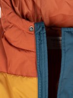 Zimní bunda s barevnými bloky chlapecká