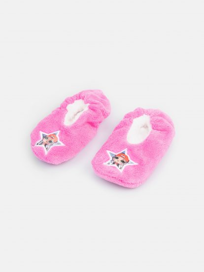 Warm fleece slippers LOL