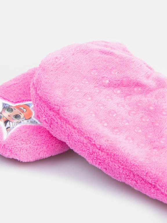 Warm fleece slippers LOL