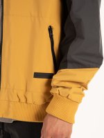 Colour block hooded jacket