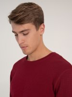 Basic waffle-knit t-shirt