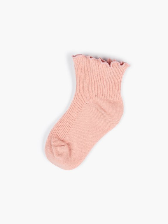 Rebrované dievčenské ponožky
