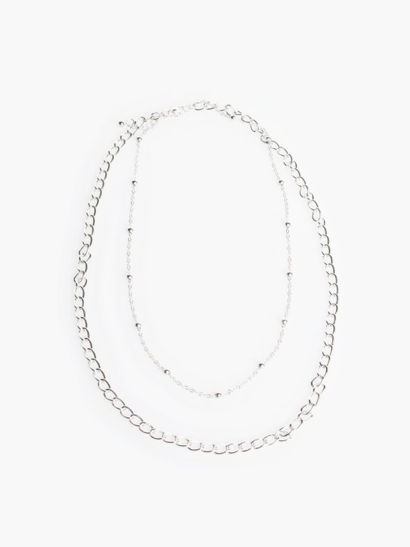Vrstvený dlhý náhrdelník