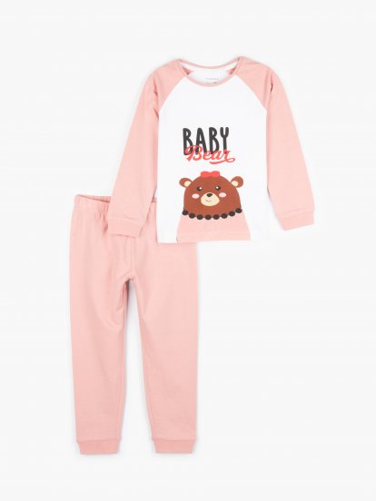 Bavlněné pyžamo baby bear