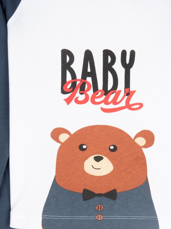 Bavlnené pyžamo baby bear