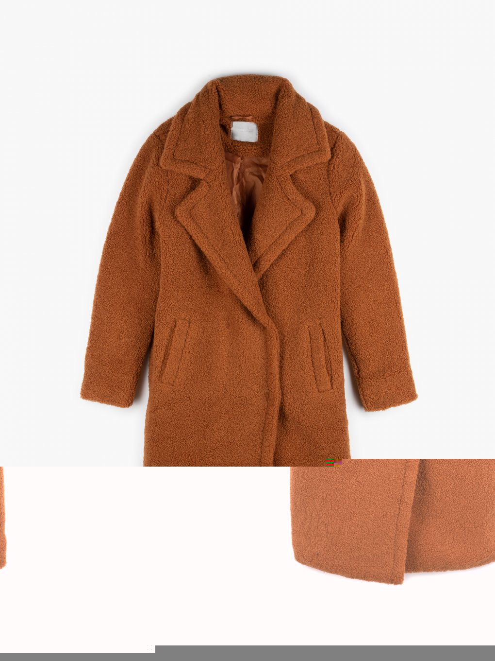 Longline teddy coat