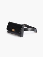 Faux leather belt with bum bag